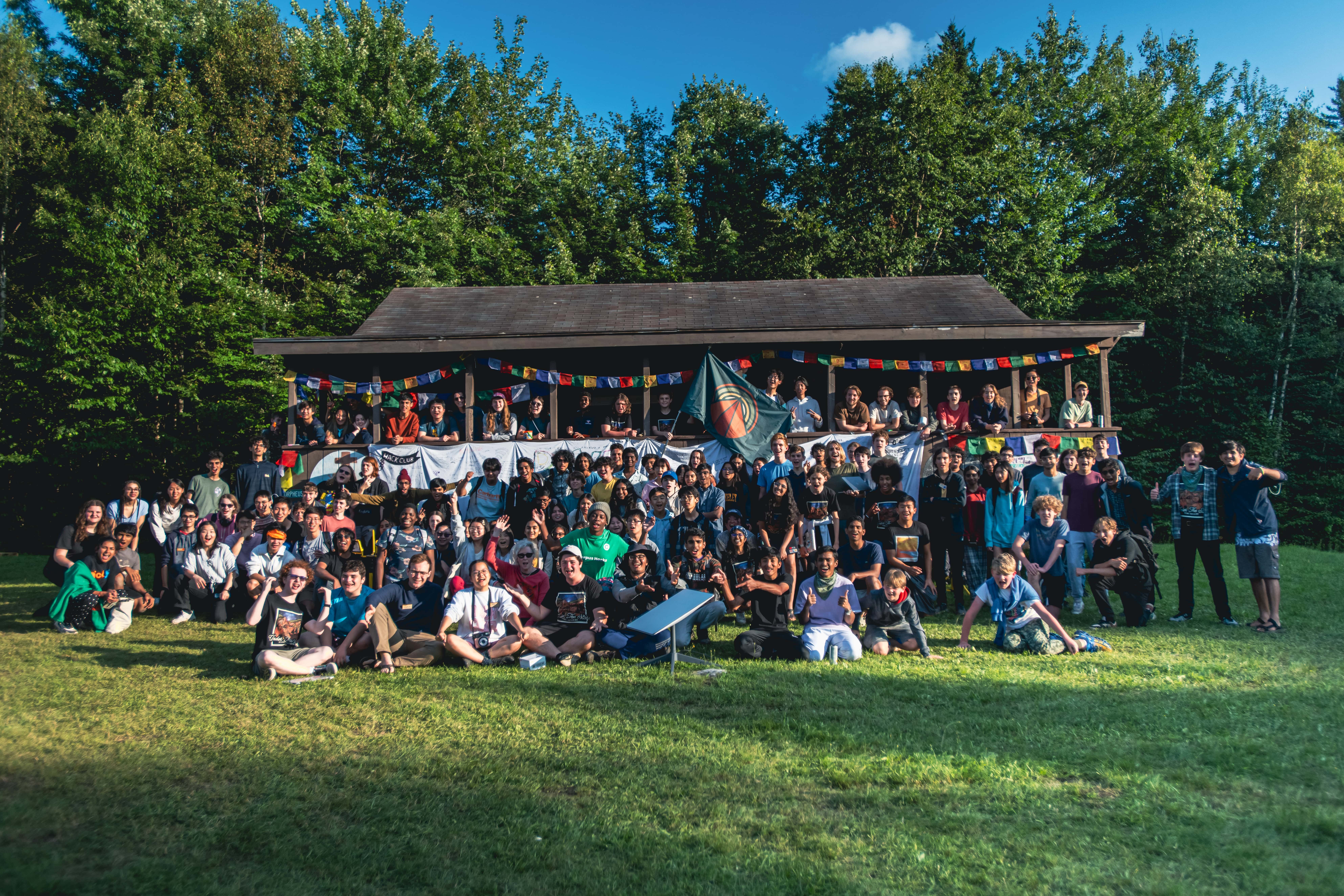 Group photo at Outernet, our Summer 2023 hackathon
